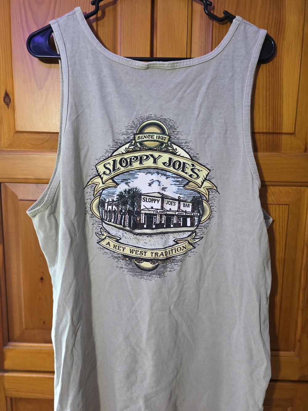 Comfort Colors Sloppy Joe's Graphic Tank Top - Light Beige